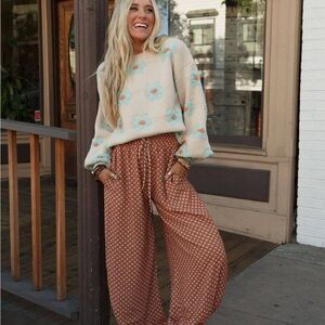 NWT Mystic Mirage Printed Joggers - Ginger